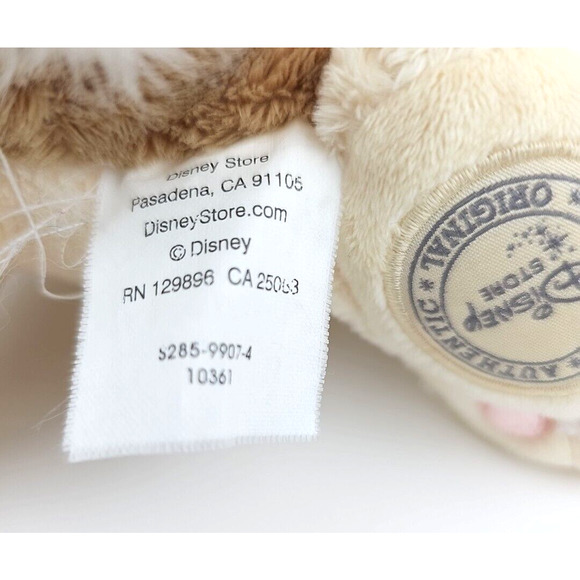 Disney Store PLUSH 10 inch Bunny with PINK ribbon Rabbit Bambi Movie Soft - Picture 7 of 12